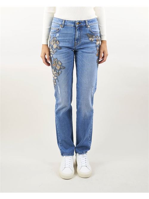 Jeans con ricami in paillettes Ermanno by Ermanno Scervino ERMANNO BY ERMANNO SCERVINO | Jeans | D45EP025EI7MF157